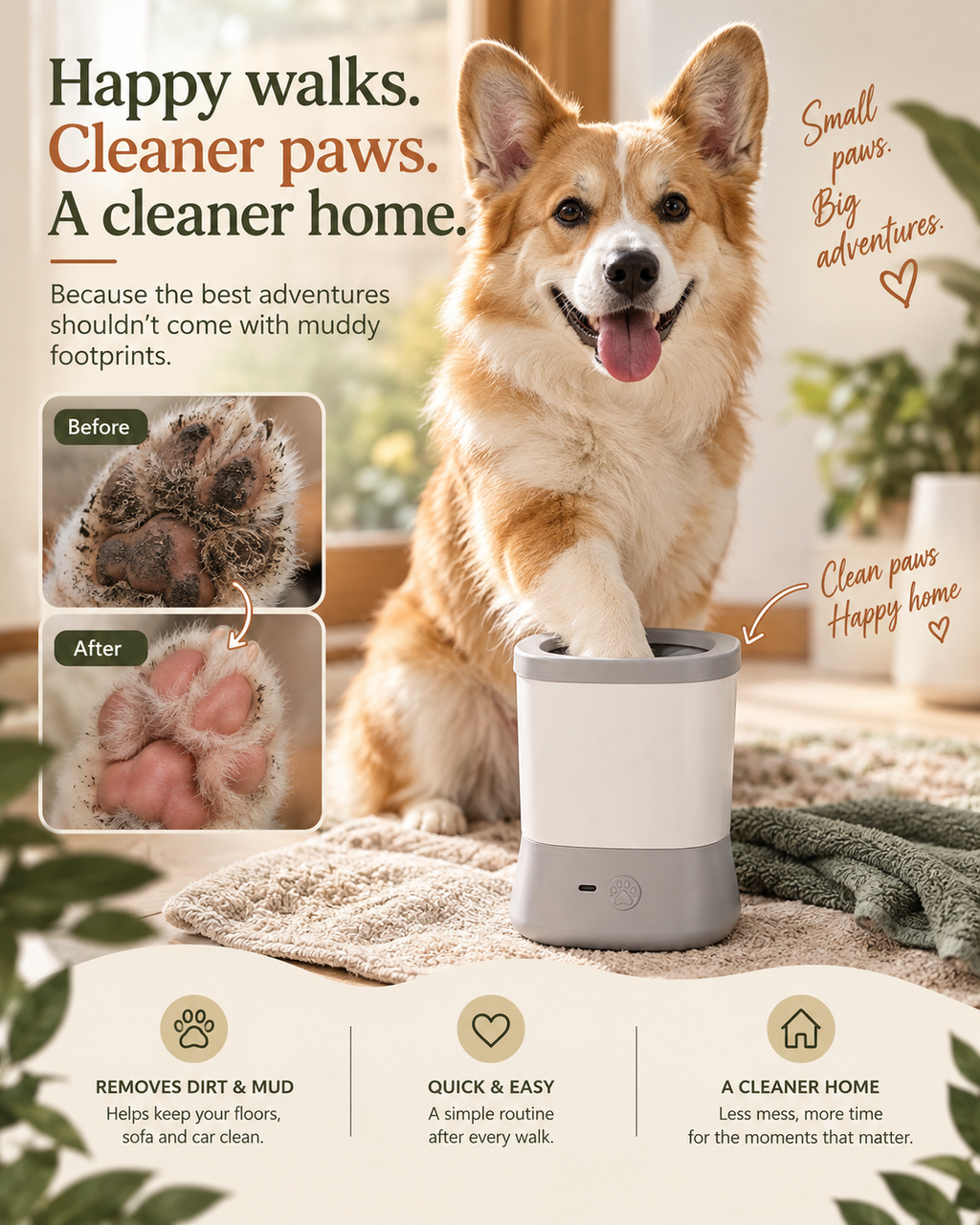 Wayloa Automatic Dog Paw Cleaner