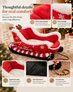 Wayloa Christmas Sleigh Dog Bed