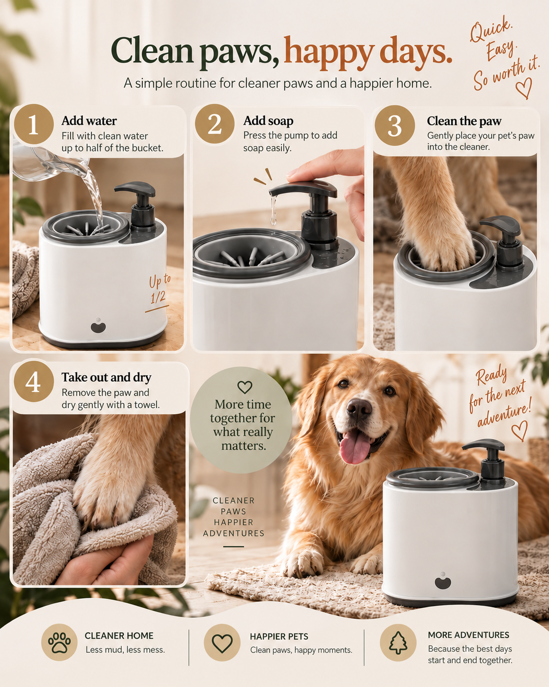 Wayloa Electric Dog Paw Cleaner