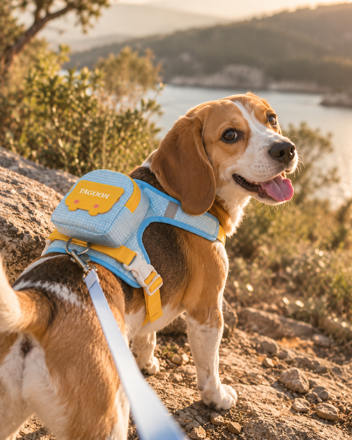 Wayloa 3-in-1 Dog Backpack Harness & Lead Set