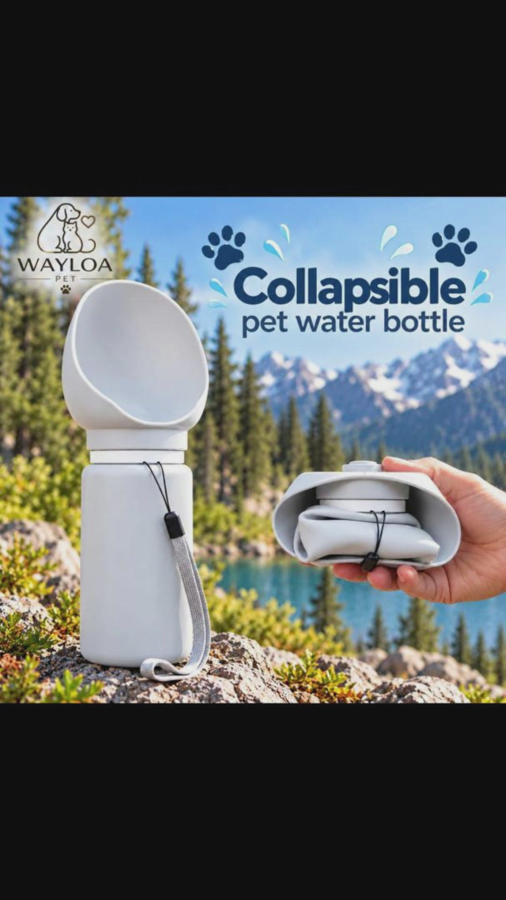 Wayloa Collapsible Dog Water Bottle